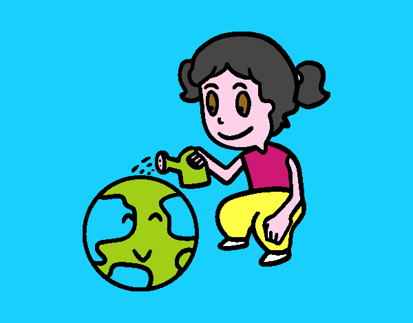 Dibujo de Cuidar el planeta tierra pintado por en  el día  26-10-21 a las 21:50:48. Imprime, pinta o colorea tus propios dibujos!