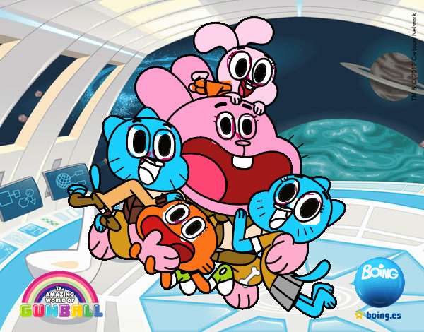 Gumball y amigos contentos