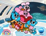 Gumball y amigos contentos