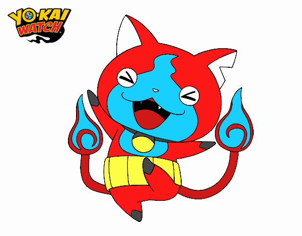 Jibanyan feliz