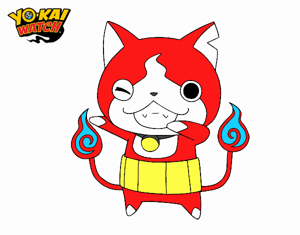 Jibanyan guiñando el ojo