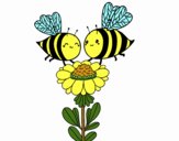 Pareja de abejas