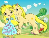 Princesa y unicornio