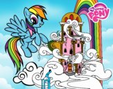 Rainbow Dash en su palacio