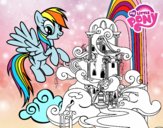 Rainbow Dash en su palacio