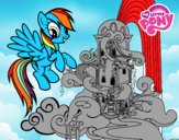 Rainbow Dash en su palacio