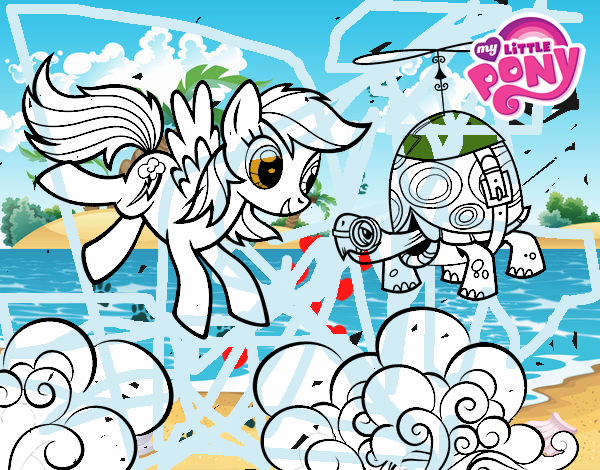 Rainbow Dash y la tortuga tanque