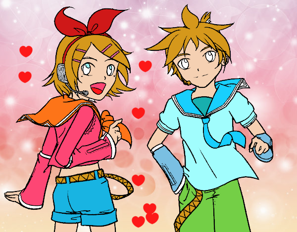 Rin y Len Kagamine Vocaloid