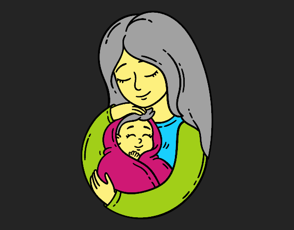 Una madre con su bebé