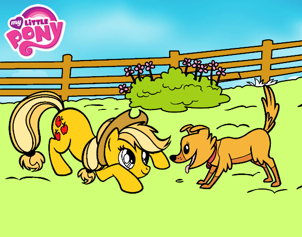 Applejack y Winona