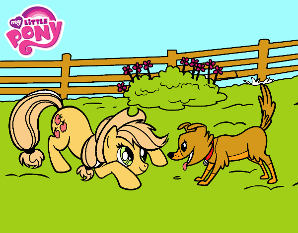 Applejack y Winona