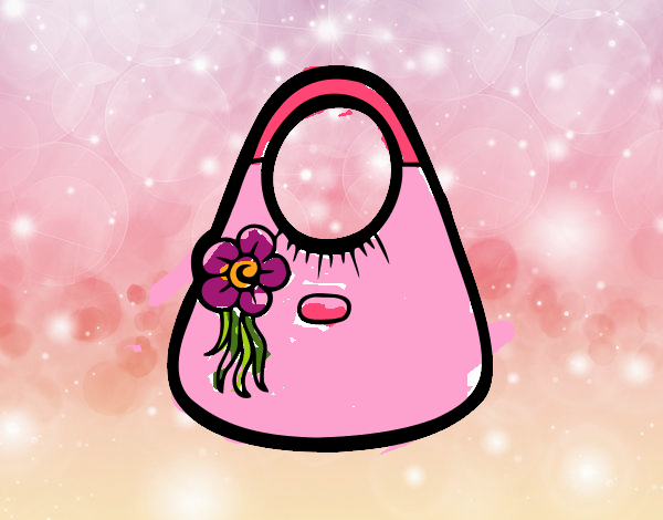 Bolso con flor