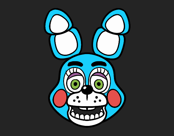 Cara de Toy Bonnie de Five Nights at Freddy's