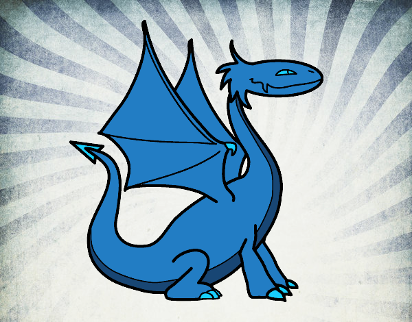 Dragón Mitológico Azul