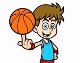 Jugador de baloncesto junior