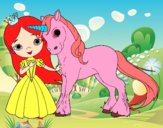 Princesa y unicornio