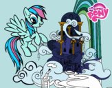 Rainbow Dash en su palacio