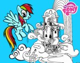 Rainbow Dash en su palacio