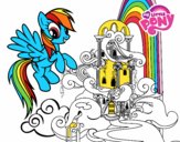 Rainbow Dash en su palacio