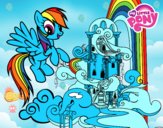 Rainbow Dash en su palacio