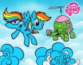 Rainbow Dash y la tortuga tanque