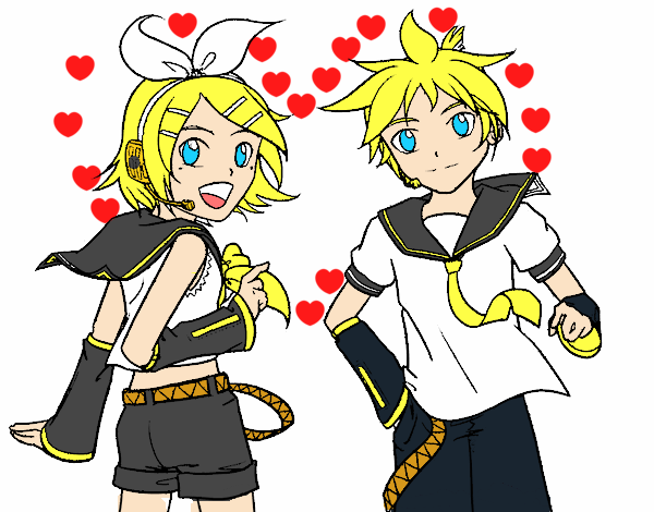 Rin y Len Kagamine Vocaloid