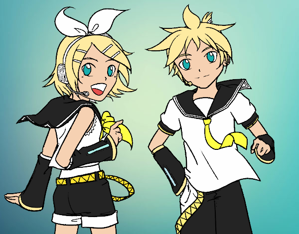 Rin y Len Kagamine Vocaloid