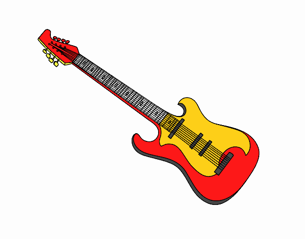 Una guitarra eléctrica