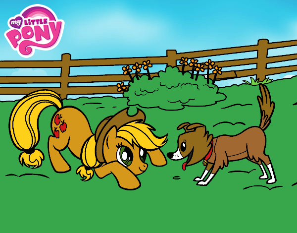 Applejack y Winona