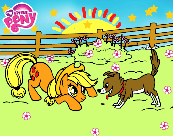 Applejack y Winona