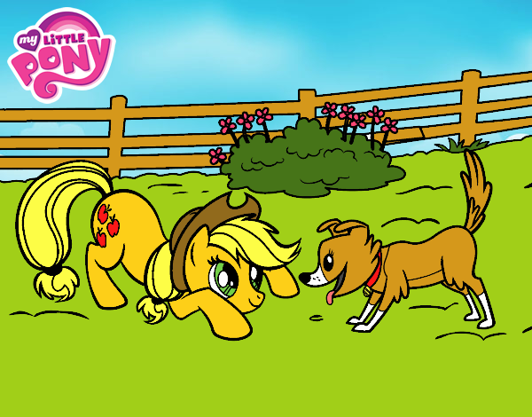 Applejack y Winona