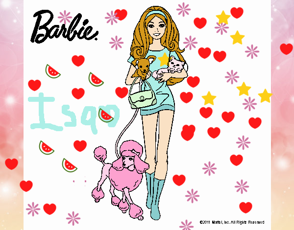 Barbie con sus mascotas