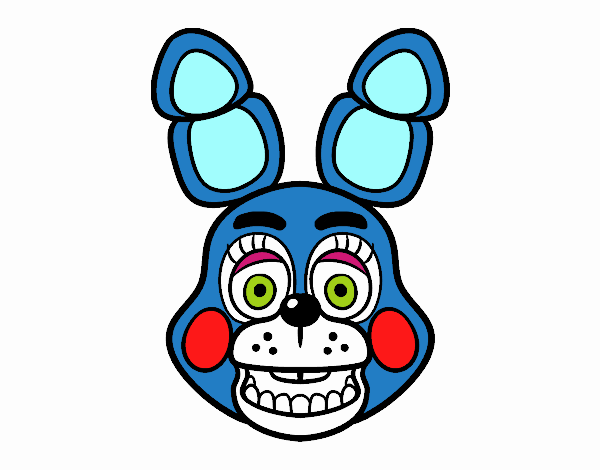 Cara de Toy Bonnie de Five Nights at Freddy's