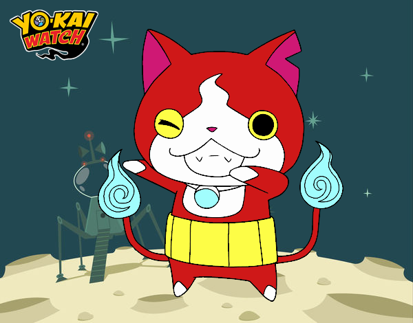 Jibanyan guiñando el ojo