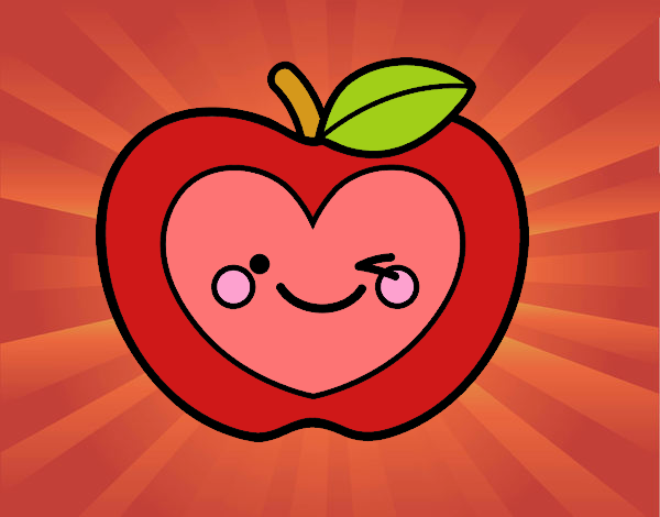 Manzana corazón