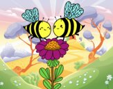 Pareja de abejas