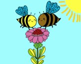 Pareja de abejas