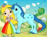 Princesa y unicornio