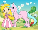 Princesa y unicornio