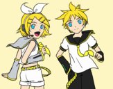 Rin y Len Kagamine Vocaloid