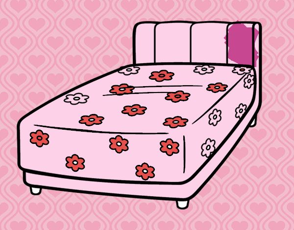 Cama con un fondo especialisado