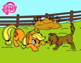 Applejack y Winona