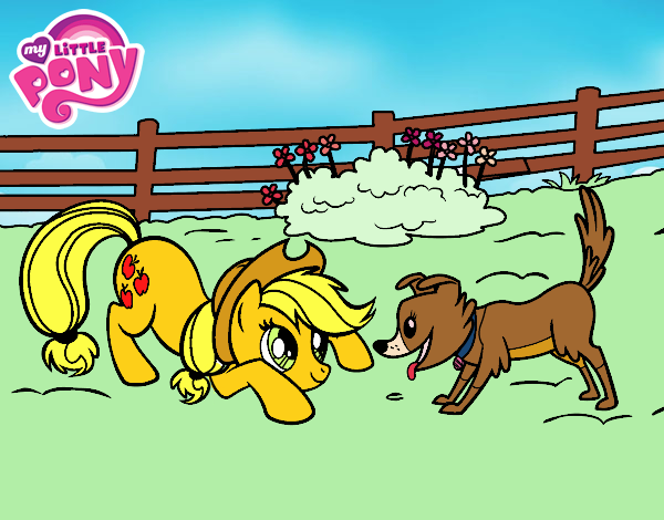 Applejack y Winona