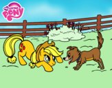 Applejack y Winona