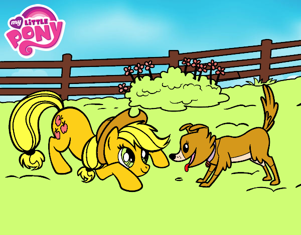 Applejack y Winona