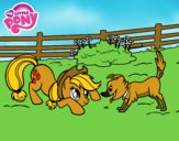 Applejack y Winona