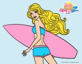 Barbie surfera