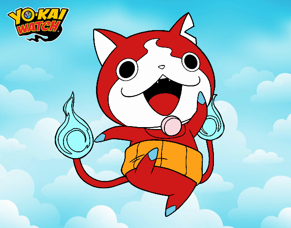 Jibanyan saltando