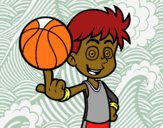 Jugador de baloncesto junior