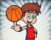 Jugador de baloncesto junior